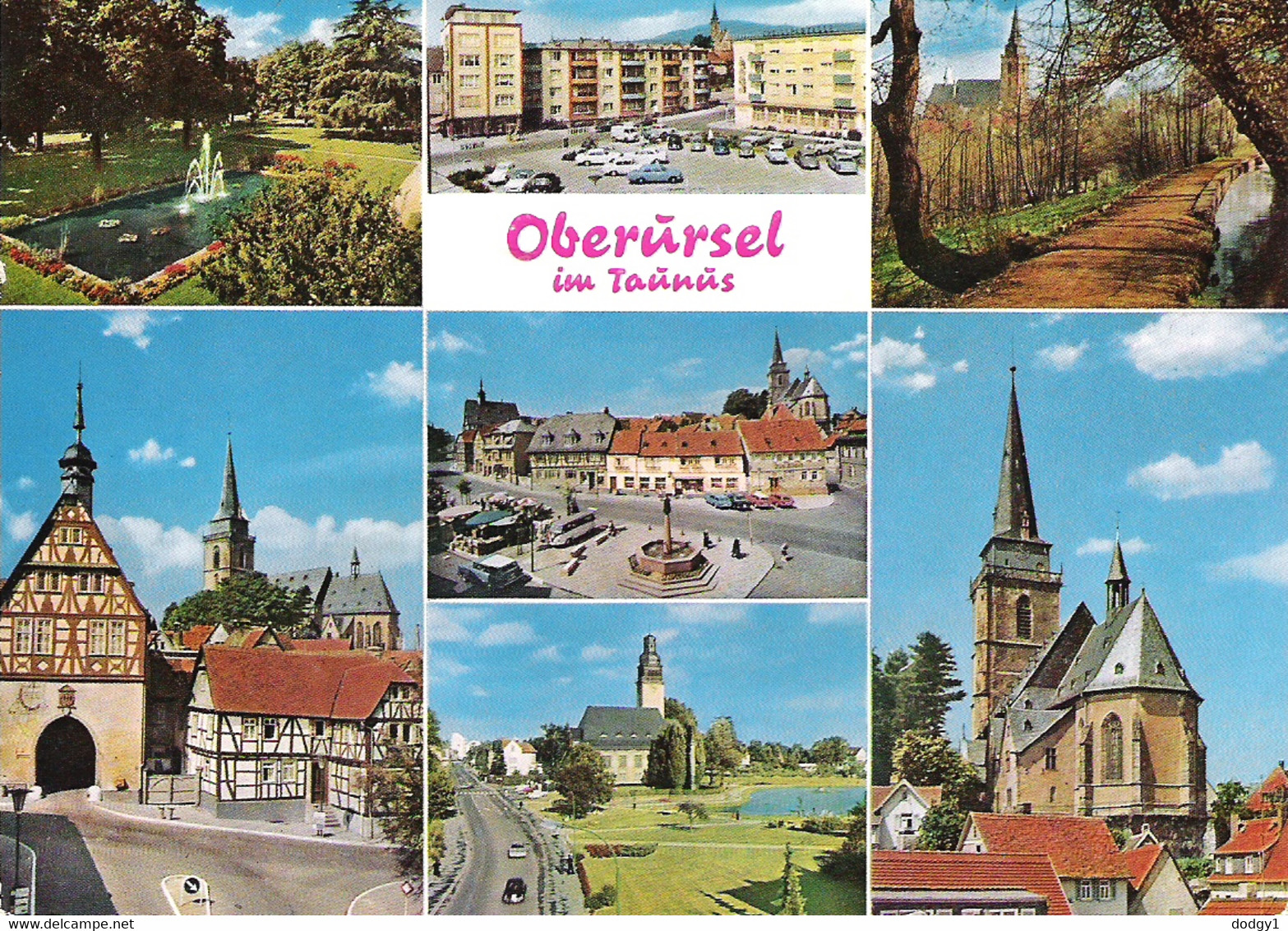 SCENES FROM OBERURSEL(TAUNUS), HESSE, GERMANY. UNUSED POSTCARD Ab4 - Oberursel