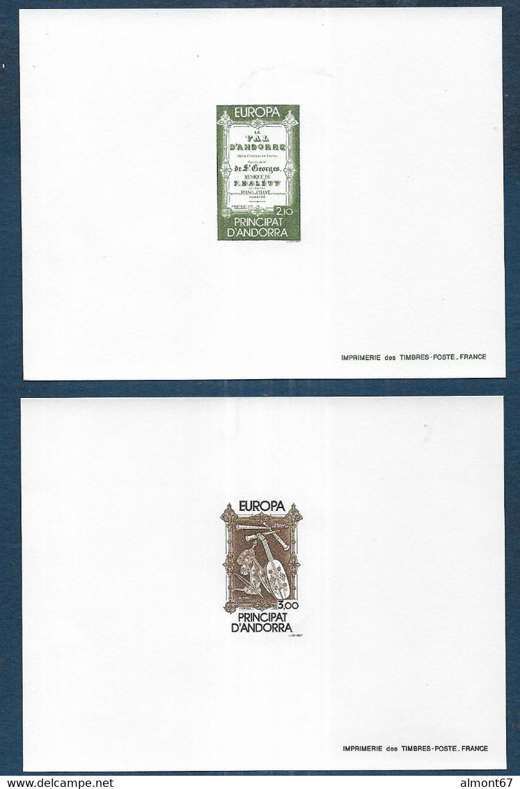 Andorre - Epreuve De Luxe N° 339 Et 340  Europa 1985 - Other & Unclassified