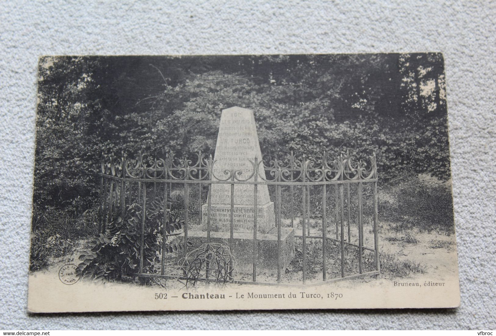 Cpa 1917, Chanteau, Le Monument Du Turco 1870, Loiret 45 - Otros & Sin Clasificación