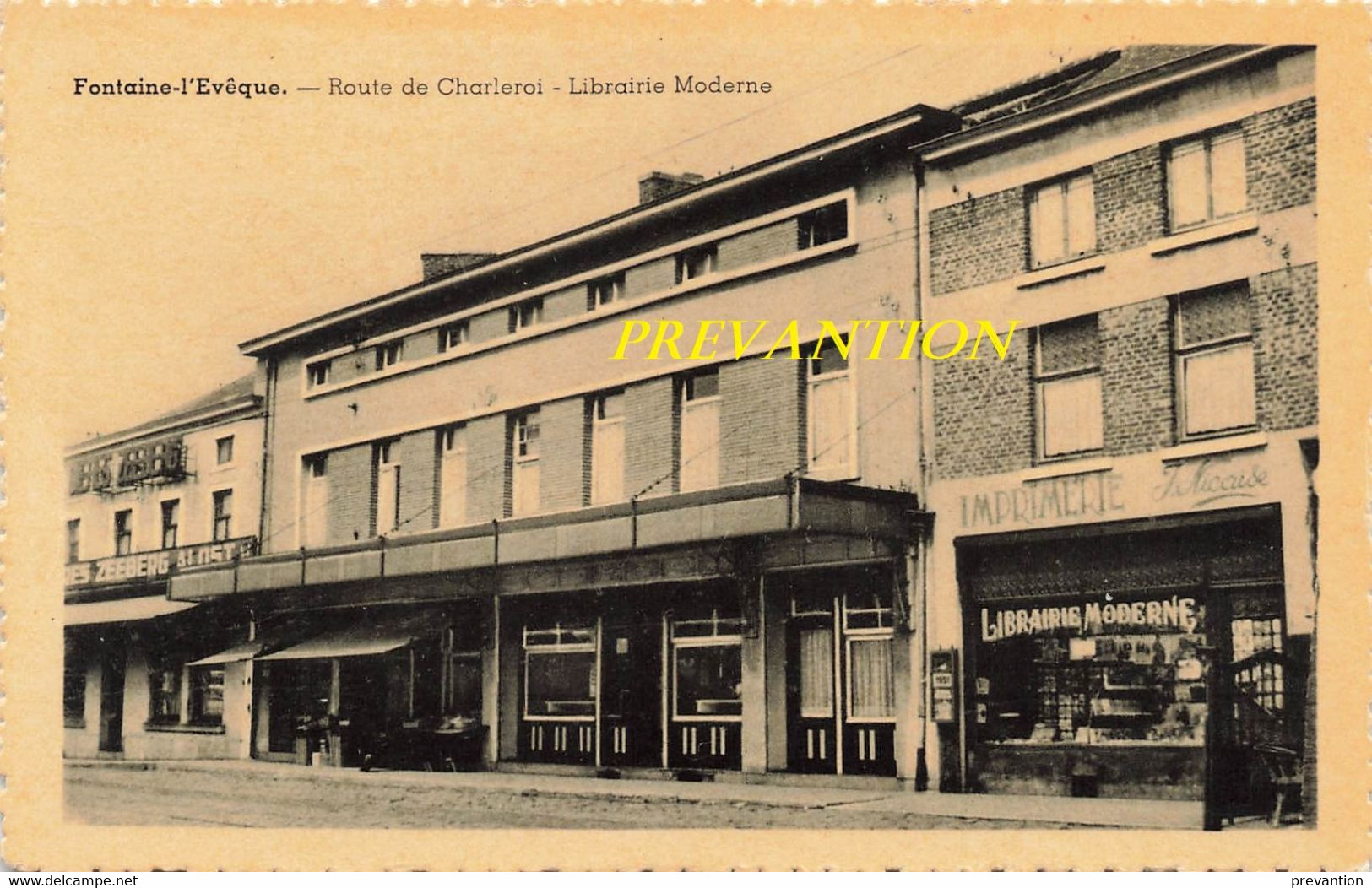 FONTAINE-L'EVEQUE - Route De Charleroi - Librairie Moderne - Fontaine-l'Eveque