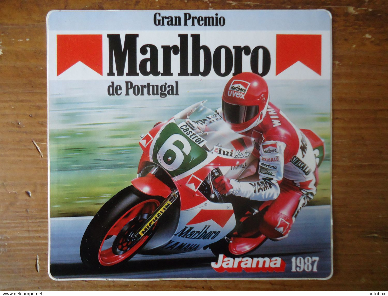 STICKER / AUTOCOLLANT   MARLBORO - GRAN PREMIO De PORTUGAL - MOTO GP -  JARAMA 1987 - Stickers