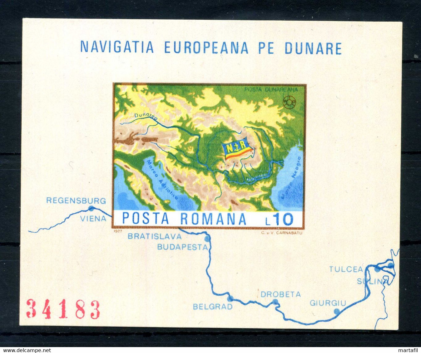 1977 ROMANIA BF 130A MNH ** - Blocs-feuillets