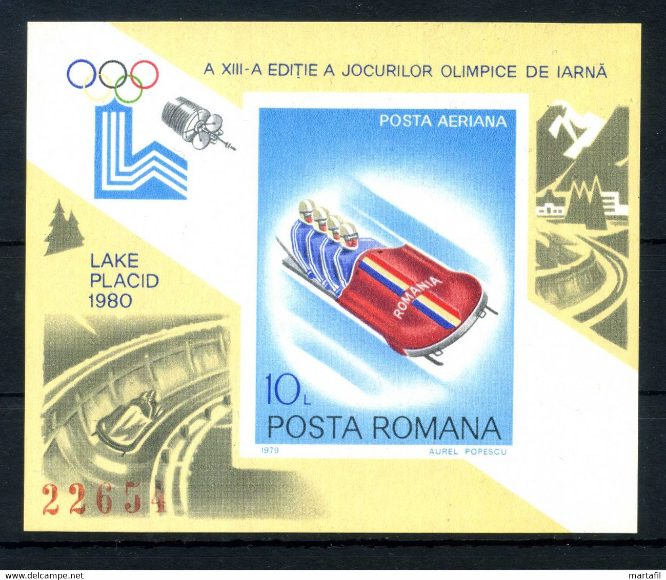 1979 ROMANIA BF 140A MNH ** - Blokken & Velletjes