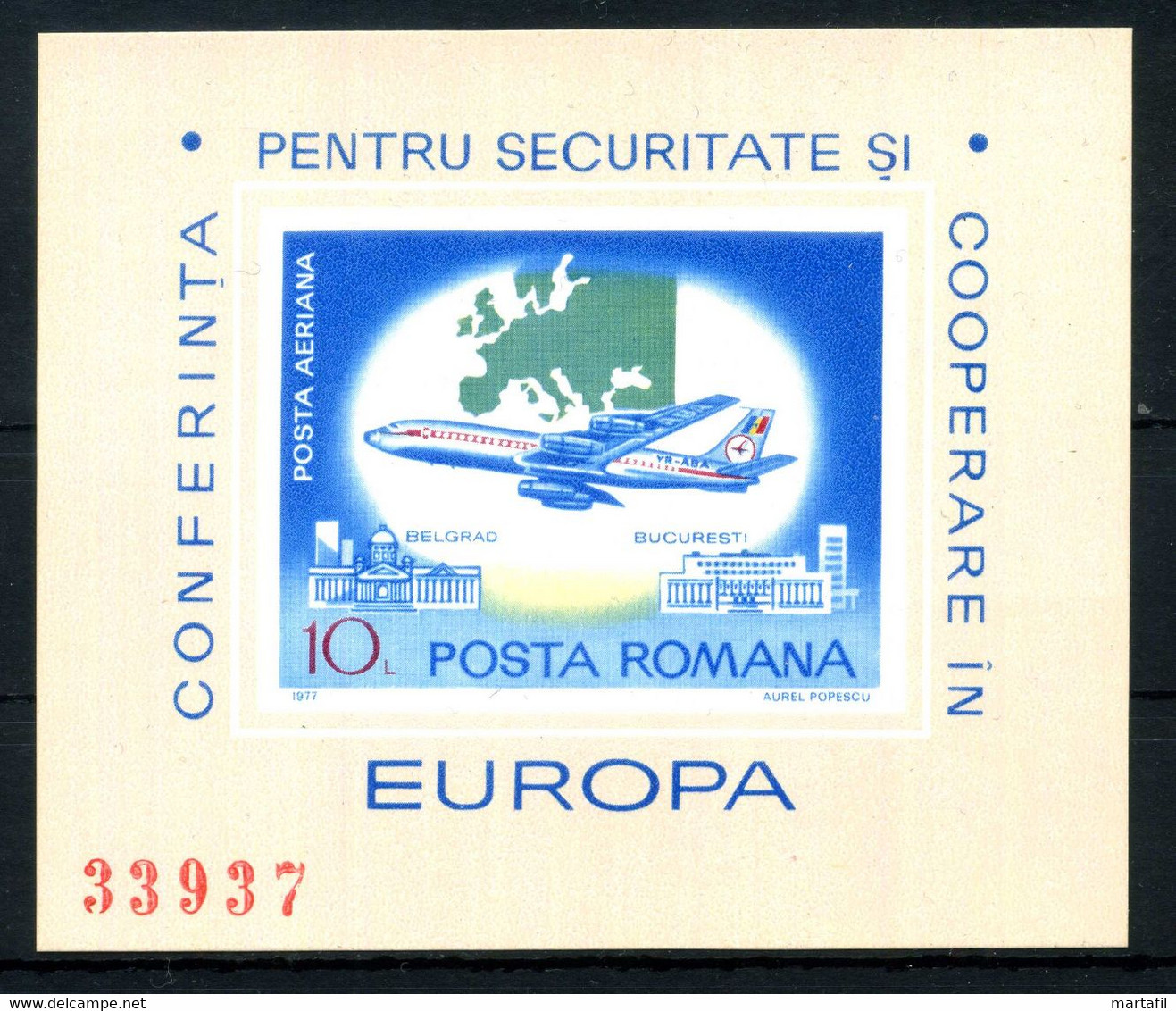 1977 ROMANIA BF 129A MNH ** - Blocchi & Foglietti