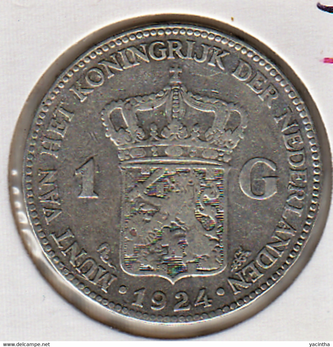 @Y@    Nederland  1  Gulden 1924  Wilhelmina   (5210) - 1 Gulden