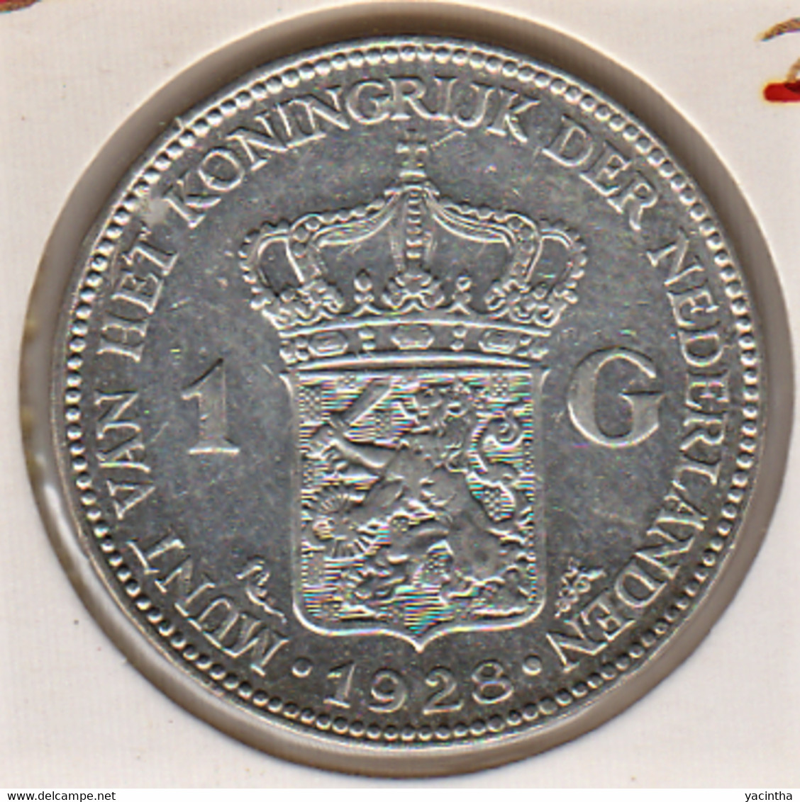 @Y@    Nederland  1  Gulden 1928  Wilhelmina   (5211) - 1 Florín Holandés (Gulden)