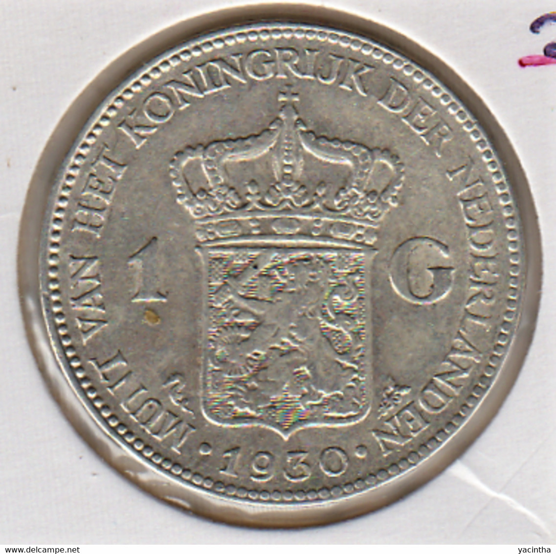 @Y@    Nederland  1  Gulden 1930  Wilhelmina   (5213) - 1 Gulden