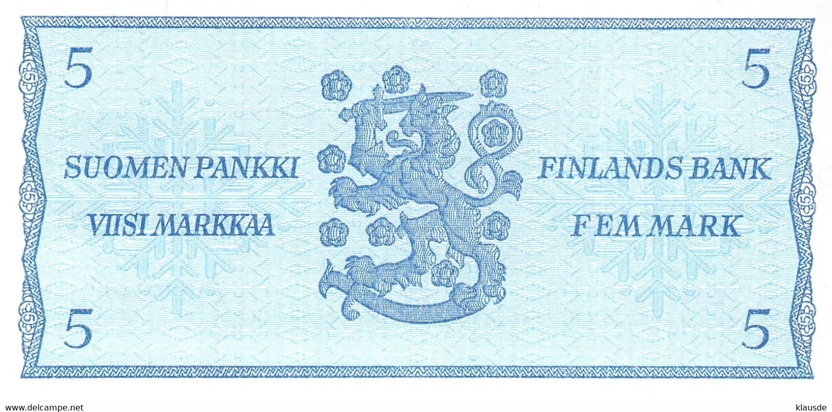 Finnland 5 Markkaa 1963  UNC - Finnland