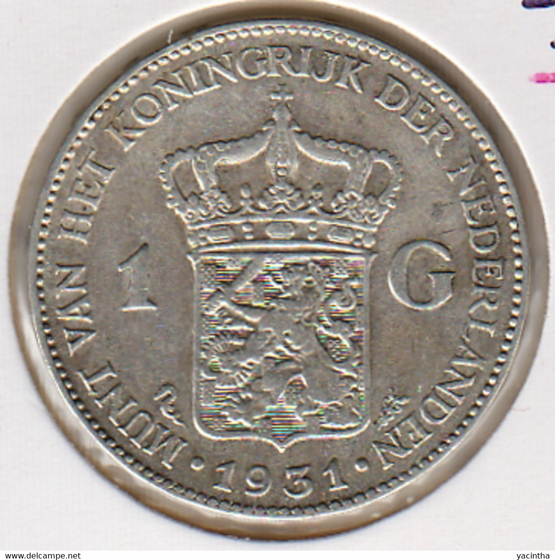@Y@    Nederland  1  Gulden 1931  Wilhelmina   (5214) - 1 Gulden