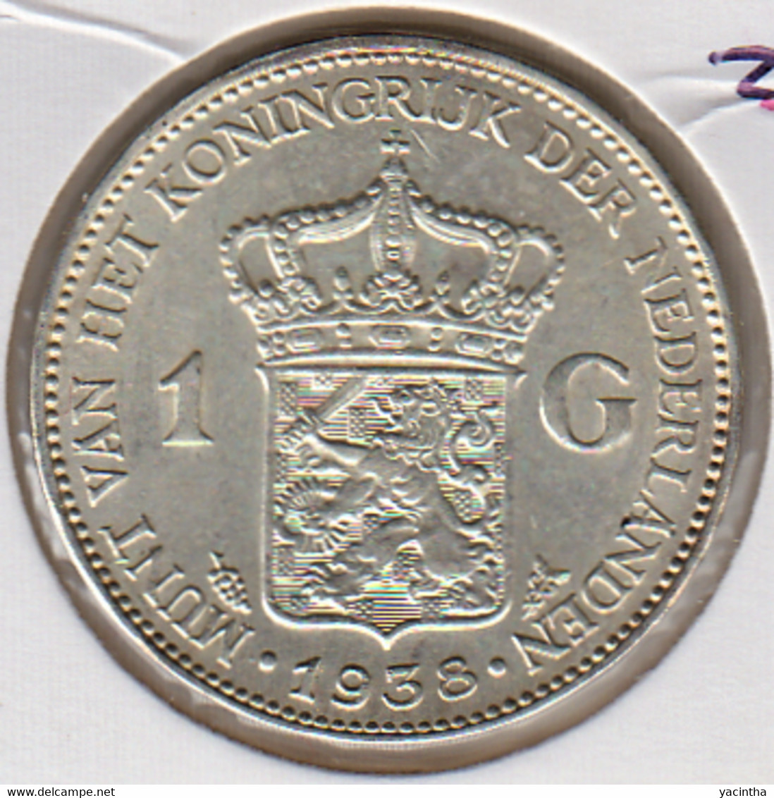 @Y@    Nederland  1  Gulden 1938  Wilhelmina   (5215) - 1 Gulden