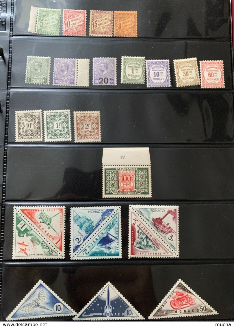 13408 - Monaco Joli Lot De Timbres Taxe  ** Neufs MNH - Segnatasse