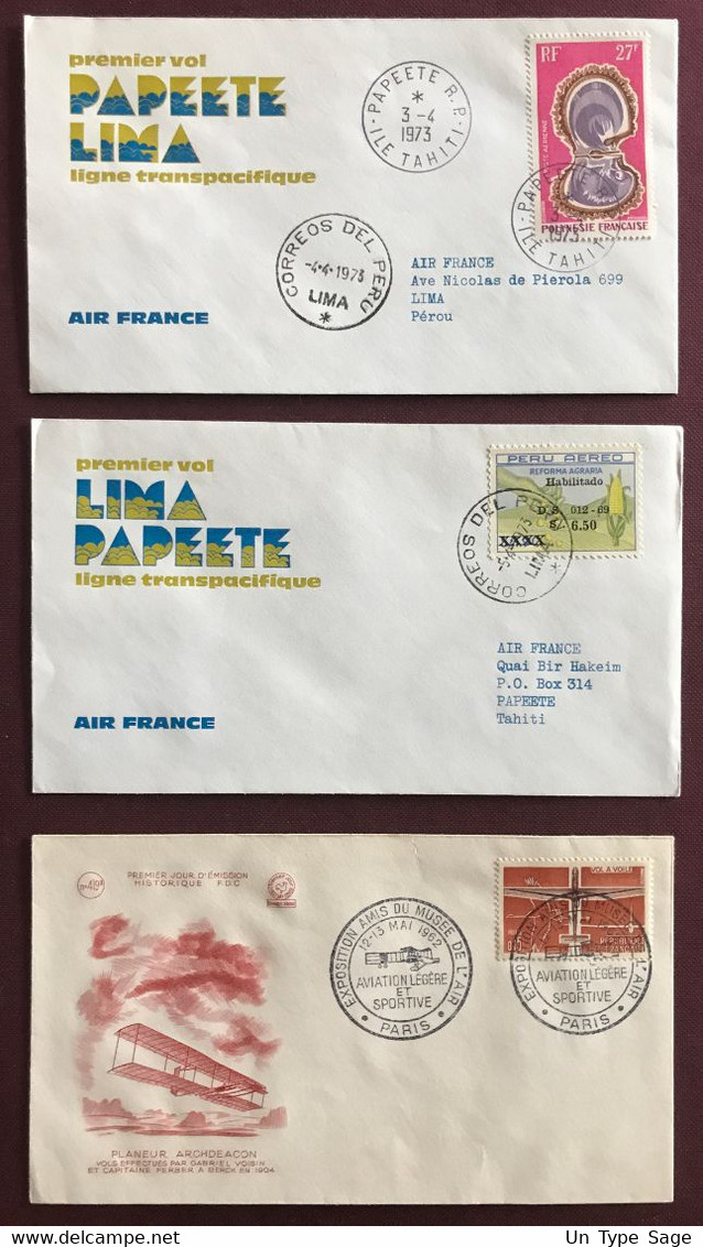 France Poste Aérienne - Lot De 20 Enveloppes à Voir 7 Photos - (L001) - 1960-.... Briefe & Dokumente