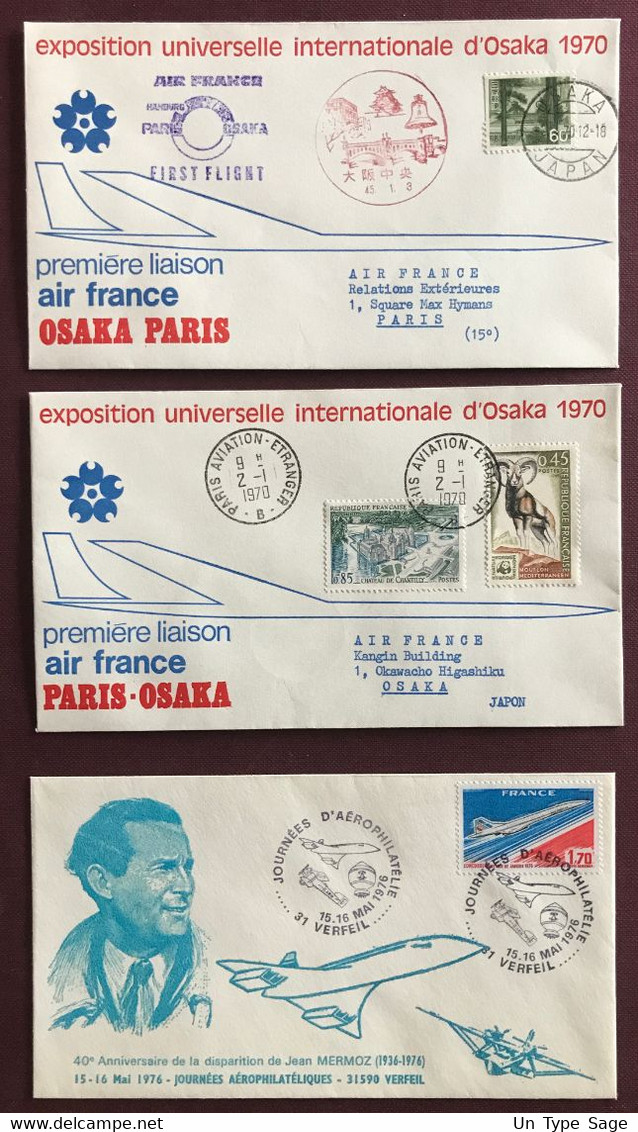 France Poste Aérienne - Lot De 20 Enveloppes à Voir 7 Photos - (L001) - 1960-.... Briefe & Dokumente