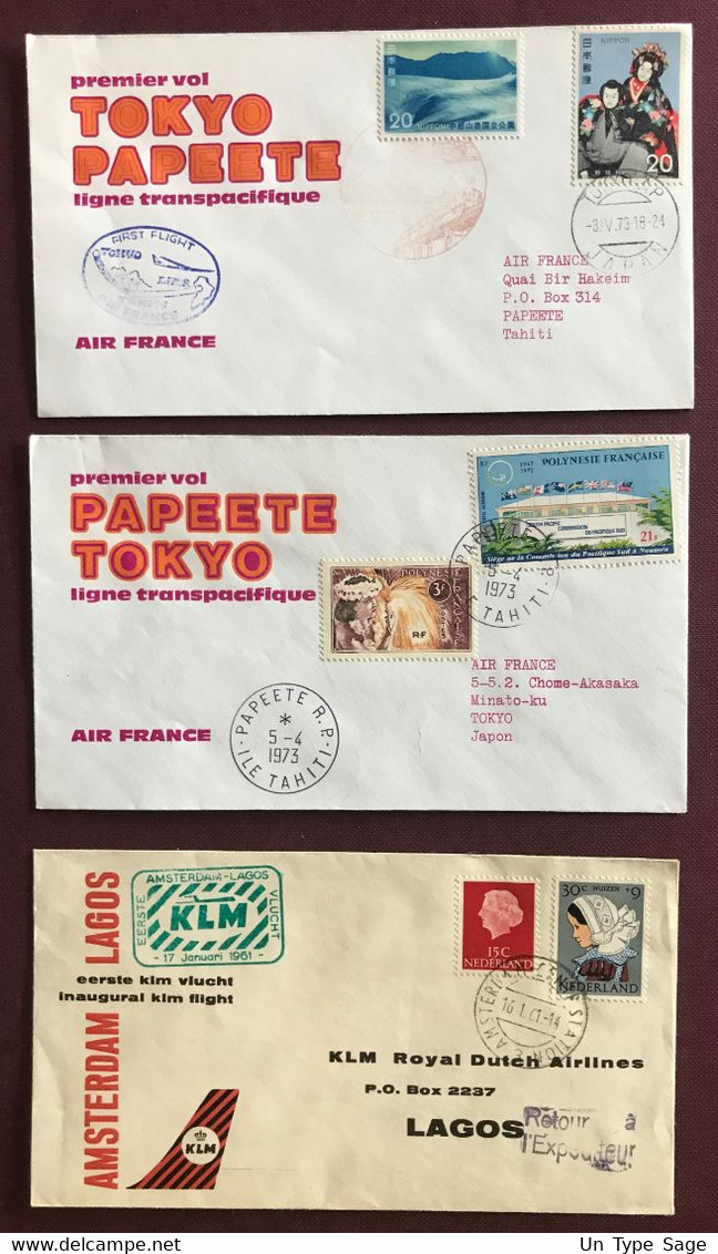 France Poste Aérienne - lot de 20 enveloppes à voir 7 photos - (L001)