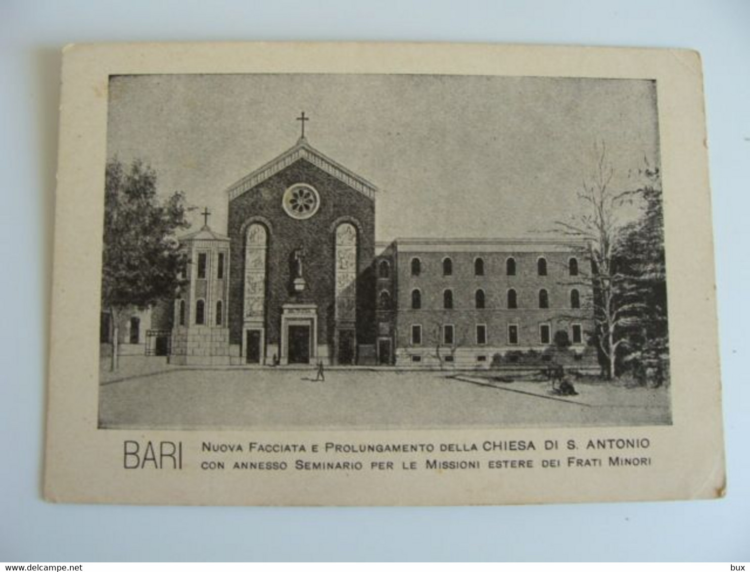 1938  BARI NUOVA FACCIATA CHIESA S. ANTONIO    PUGLIA   NON   VIAGGIATA  COME DA FOTO FORMATO GRANDE IMM. OPACA - Altamura