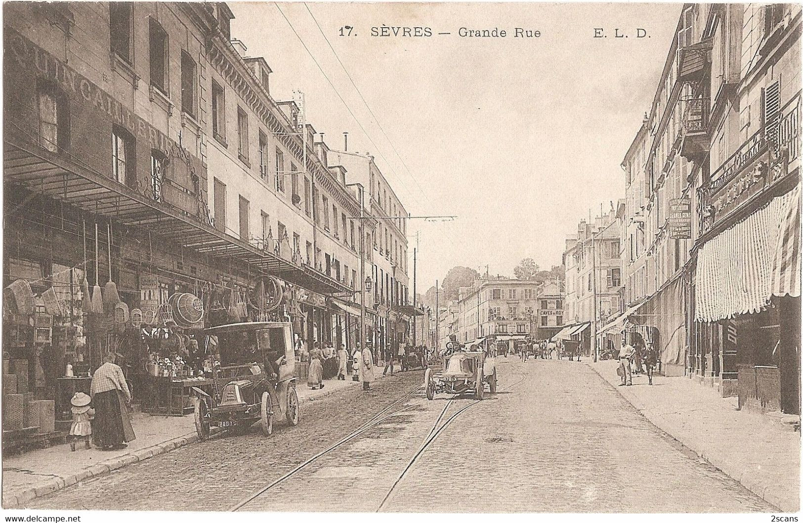 Dépt 92 - SÈVRES - Grande Rue - (ELD N° 17) - Automobiles Anciennes - Sevres