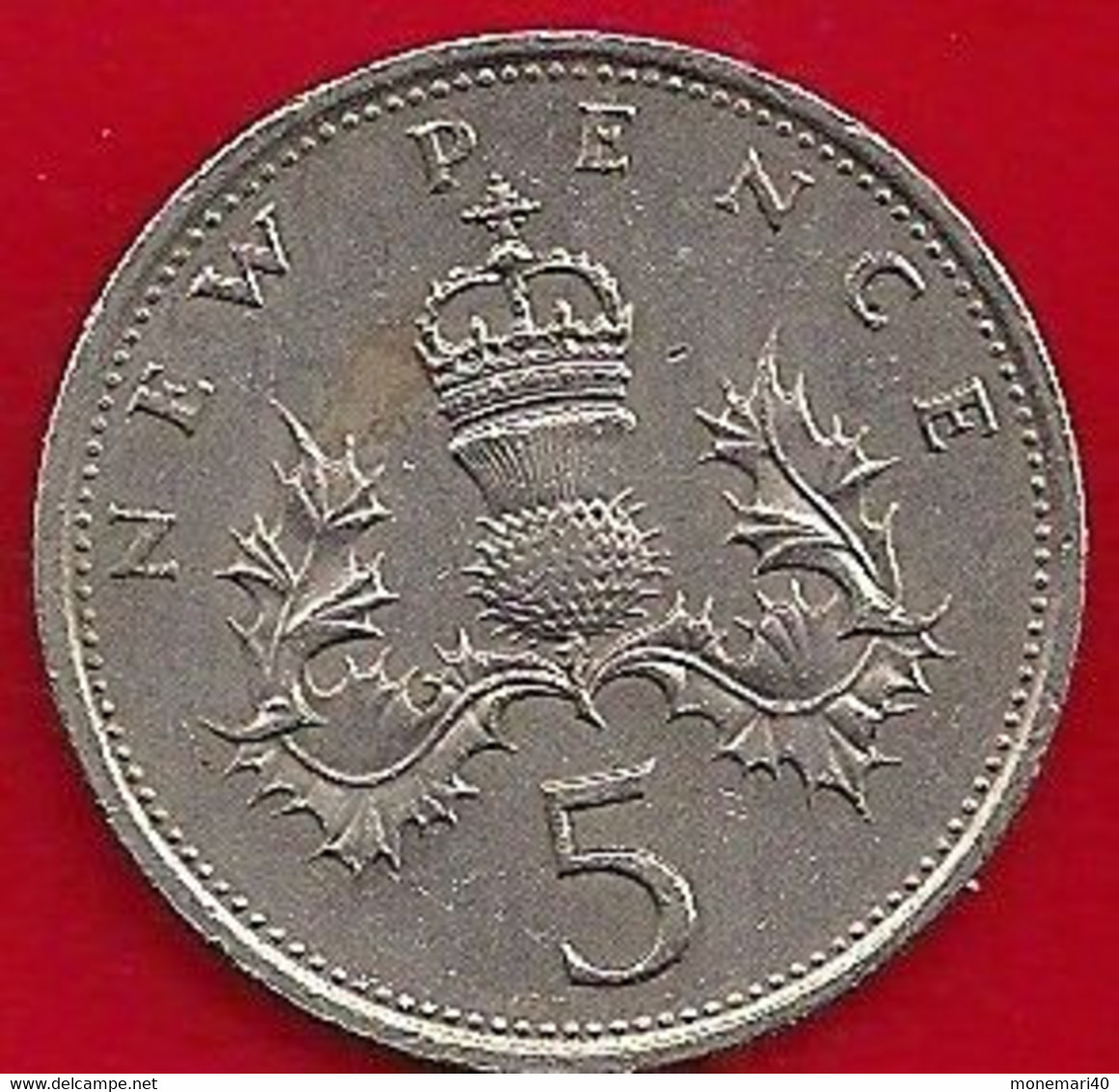 GRANDE-BRETAGNE 5 NEW PENCE - 1980 - 5 Pence & 5 New Pence