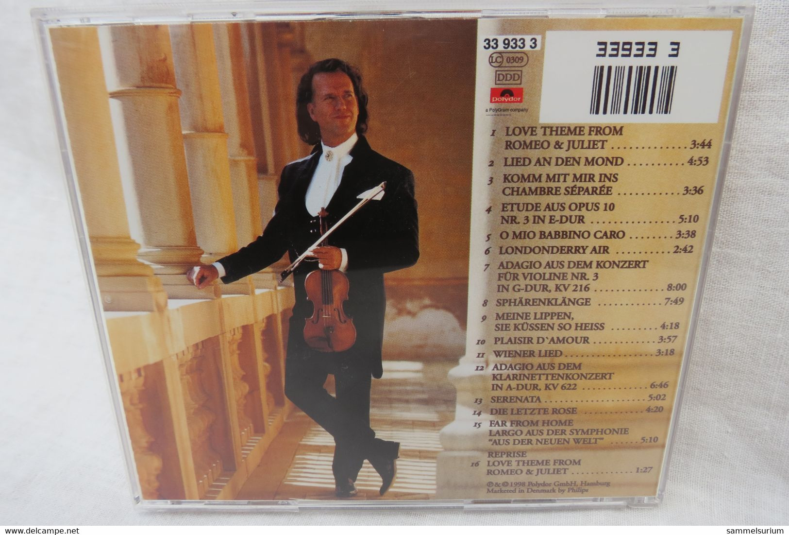 CD "André Rieu" Romantic Moments - Strumentali