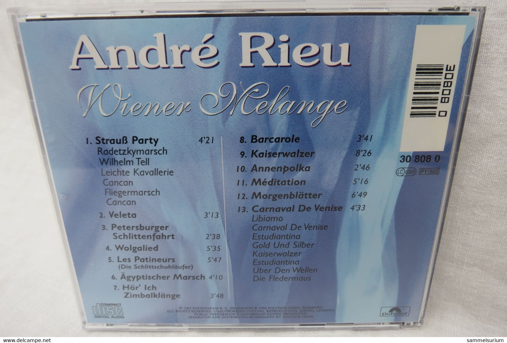 CD "André Rieu" Wiener Melange - Instrumental