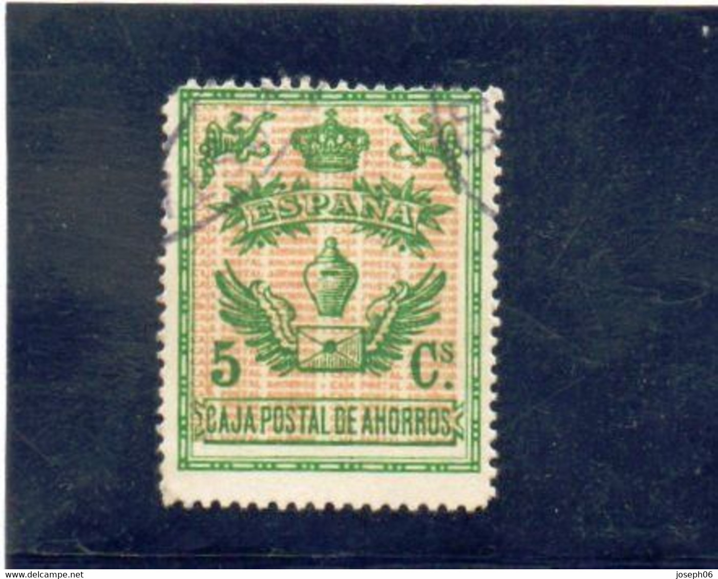 ESPAGNE   Fiscaux-Postaux  1918  Y.T. N° 25  Oblitéré - Postage-Revenue Stamps