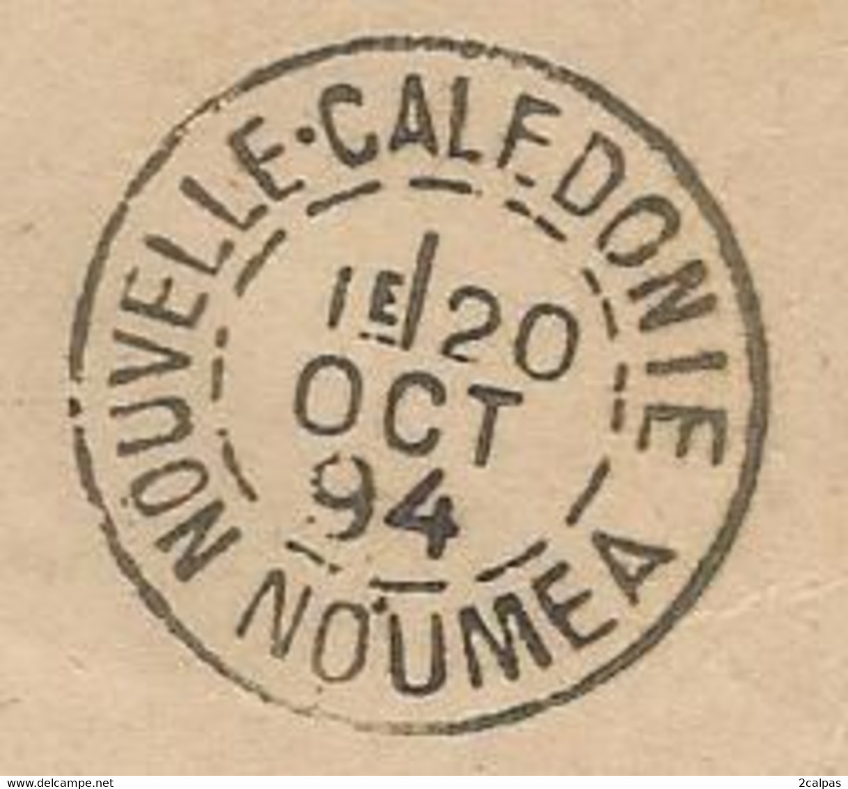 1894 - MARITIME - LIGNE ? PAQ.FR N°6 Cachet Noir -  NOUMEA ( Nouvelle CALEDONIE) Via GRAY ( Haute Saone ) - Maritieme Post
