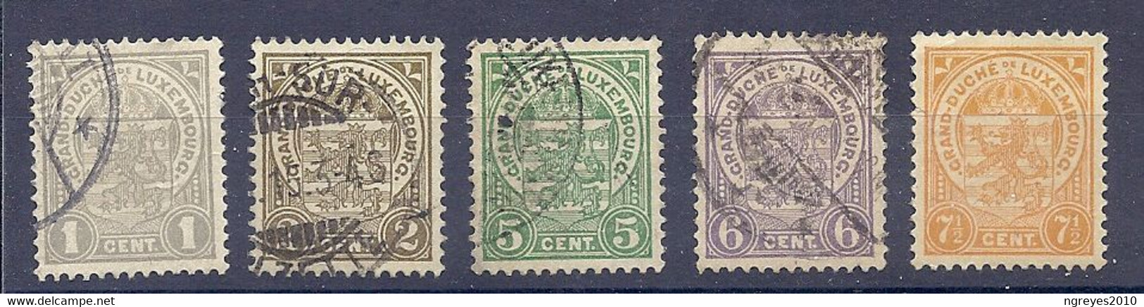 210039358  LUXEMBURGO.  YVERT  Nº  89/94   USED/MNH - 1907-24 Abzeichen