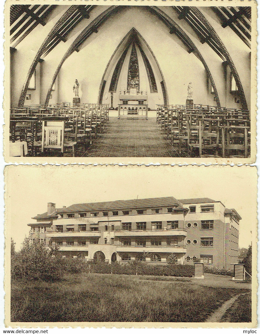 2x Woluwé-St-Pierre. Institut Des Dames Hospitalières Du Sacré-Coeur. Avenue De La Faisanderie. Lot De 2 Cartes. - St-Pieters-Woluwe - Woluwe-St-Pierre