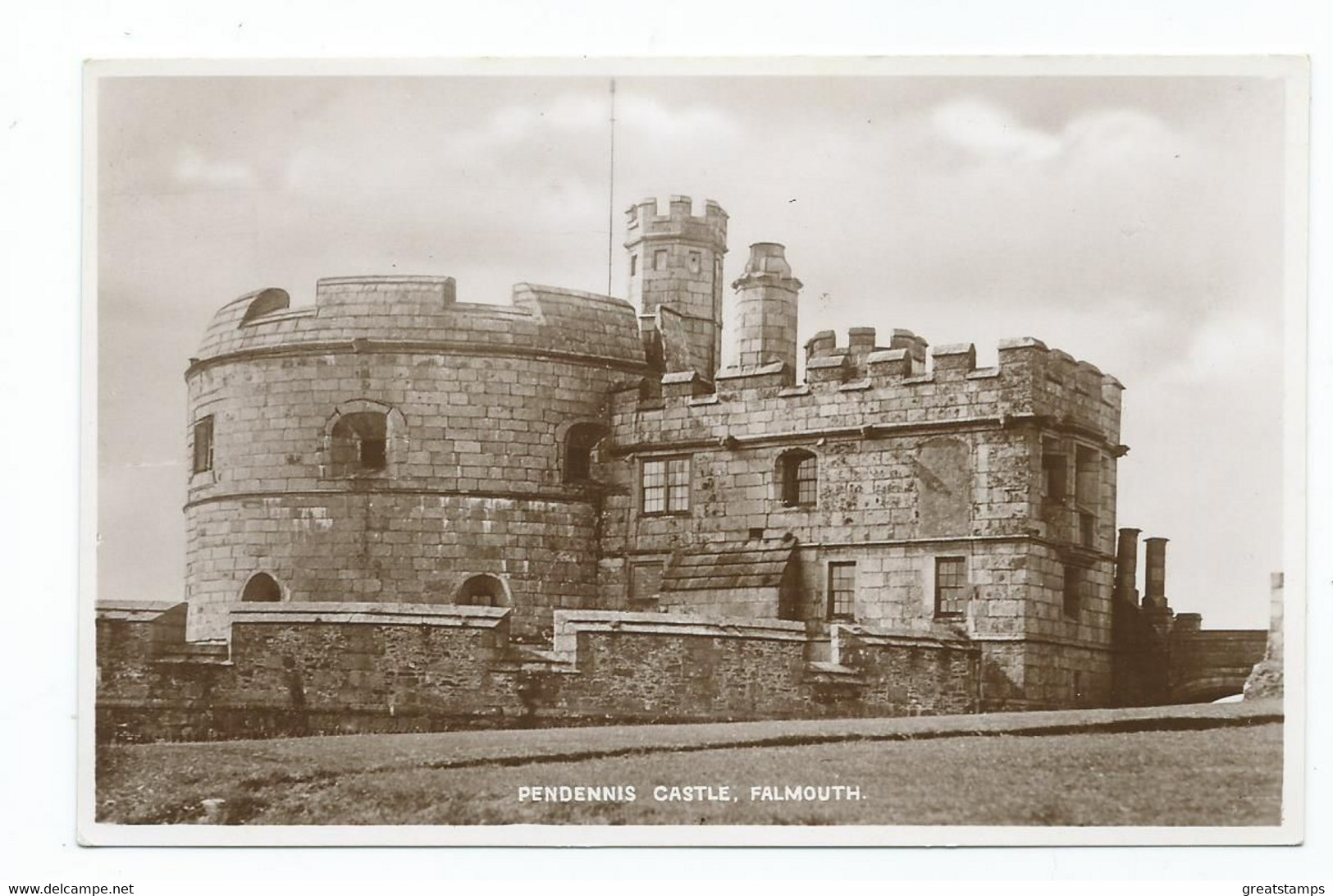 Cornwall Postcard Falmouth Pendennis Castle Rp Unused - Falmouth