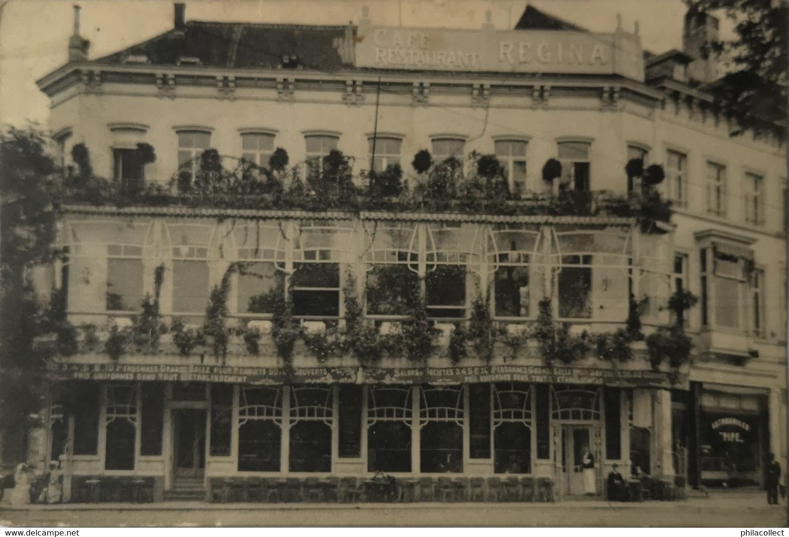 Bruxelles // Cafe Restaurant Regina - Porte De Namur  1907 - Cafés, Hoteles, Restaurantes