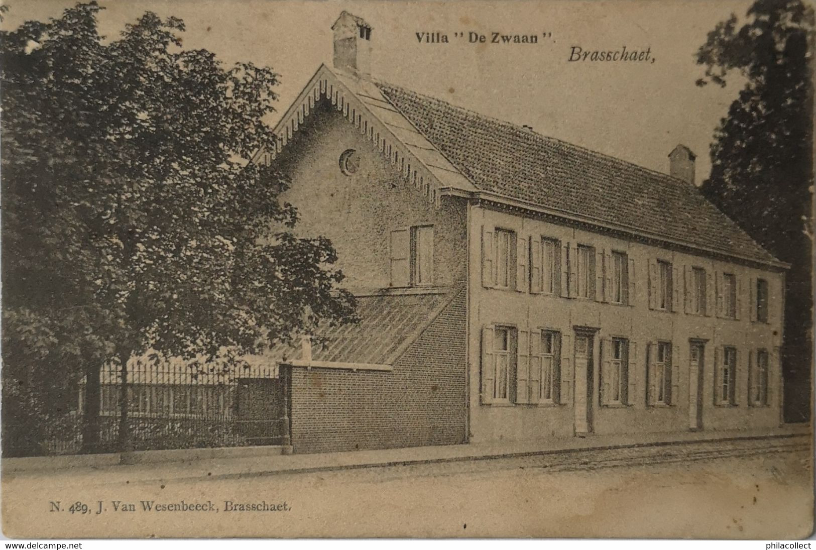 Brasschaat. - Brasschaet // Villa De Zwaan Ca 1900 Uitg. J. Van Wesenbeeck - Brasschaat