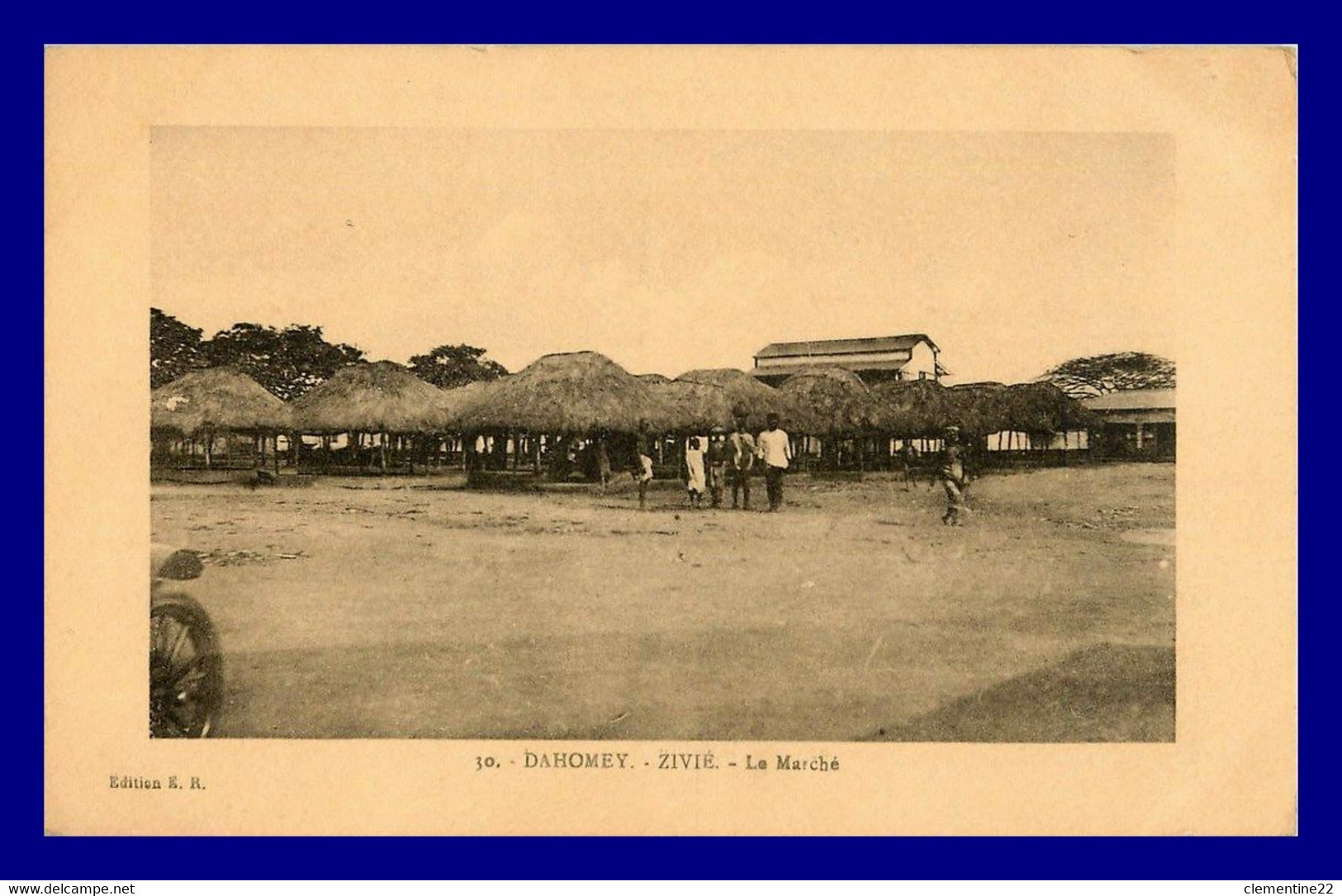 Dahomey  , Zivié , Le Marché   ( Scan Recto Et Verso ) - Dahomey