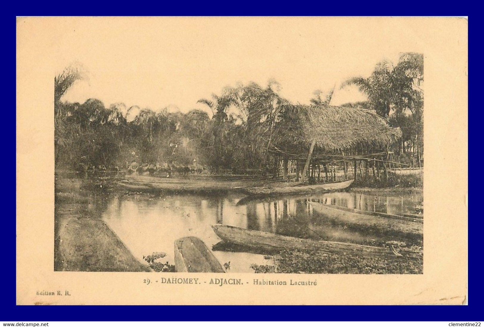 Dahomey  , Adjacin    ( Scan Recto Et Verso ) - Dahomey