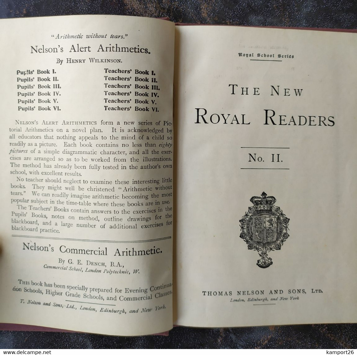 1884 The New ROYAL READERS Second Book ENGRAVINGS Royal School Series Rare L'ÉCOLE DE LA SÉRIE - Education/ Teaching