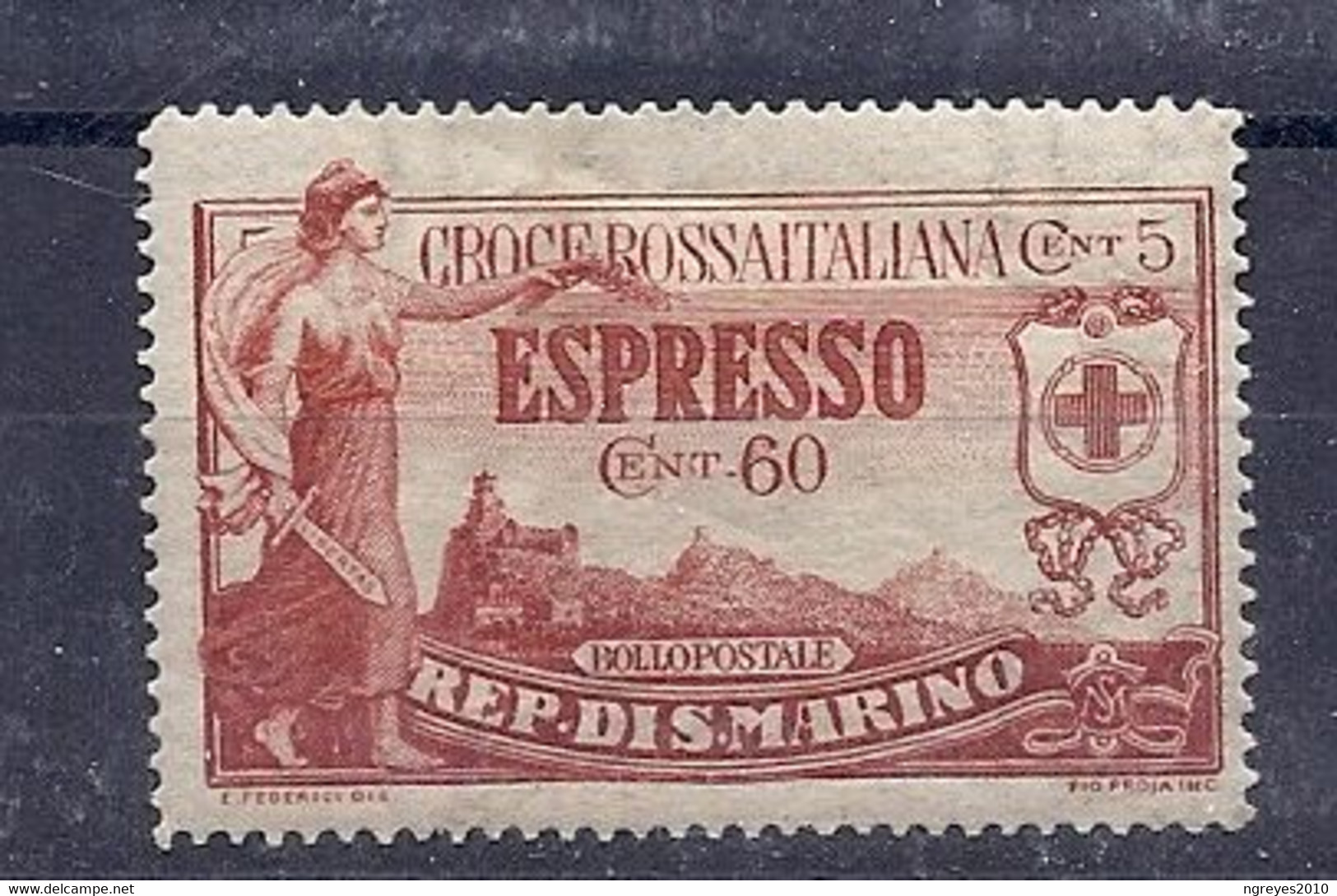 210039380  SAN MARINO.  YVERT  T.P.L.P.E. Nº  4  */MH - Paketmarken