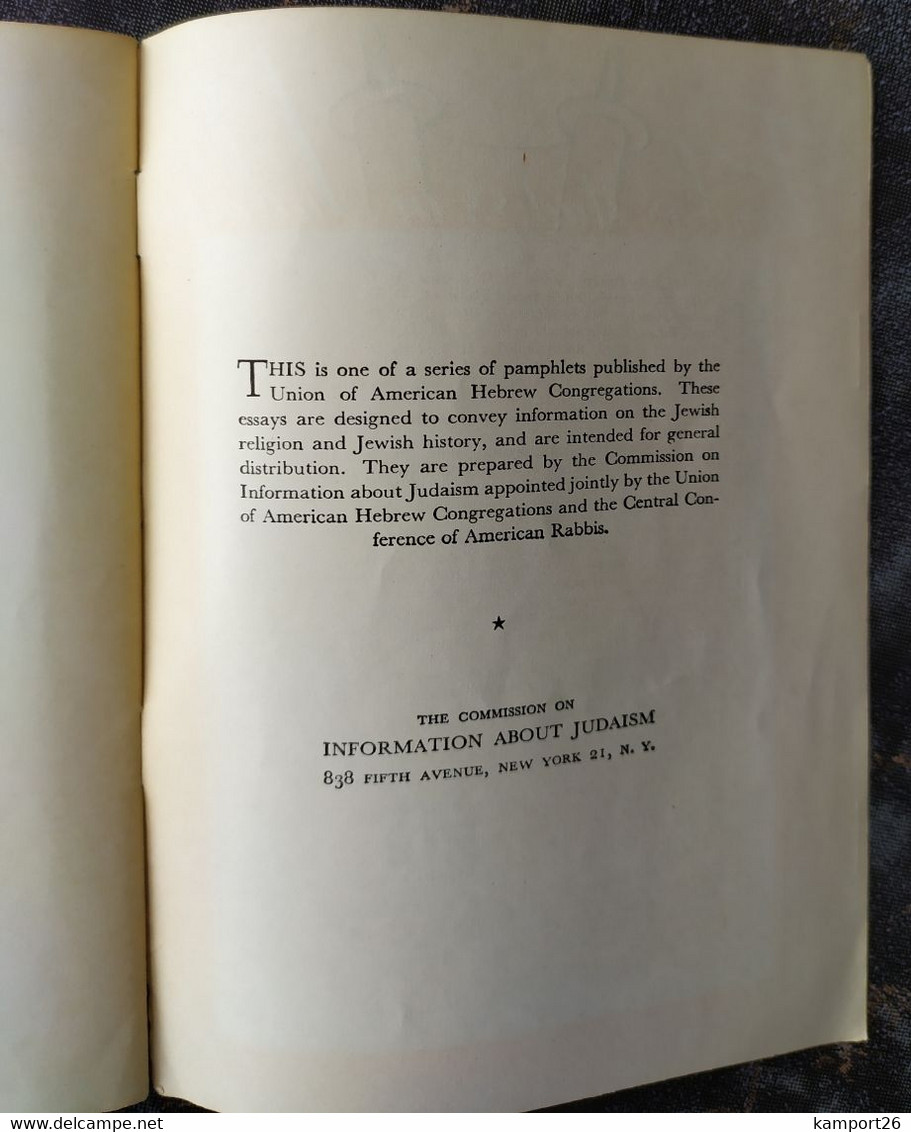 1960s What Do Jews Believe HEBREW CONGREGATIONS Sabbath RELIGION & SPIRITUALITY Spiritualité H.G. ENELOW - Giudaismo