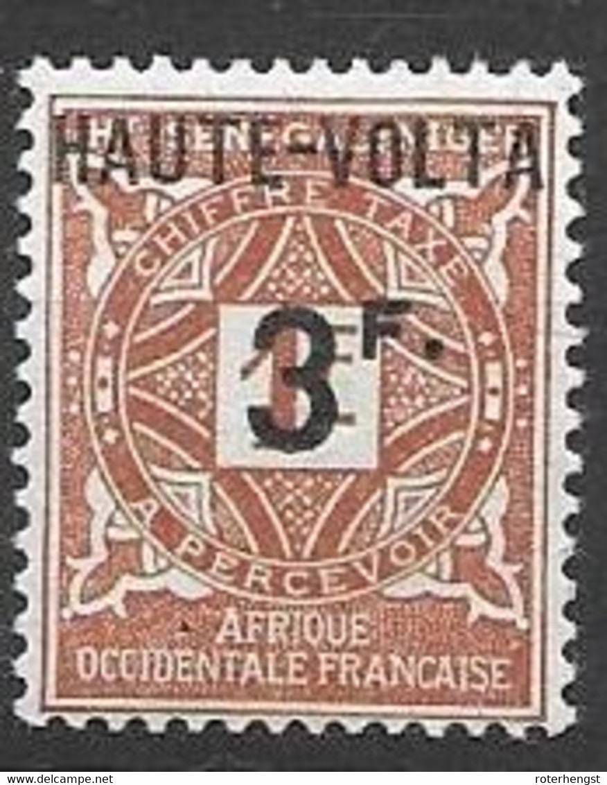 Haute Volta Mh Nc * 1927 Taxe  4,70 Euros - Strafport