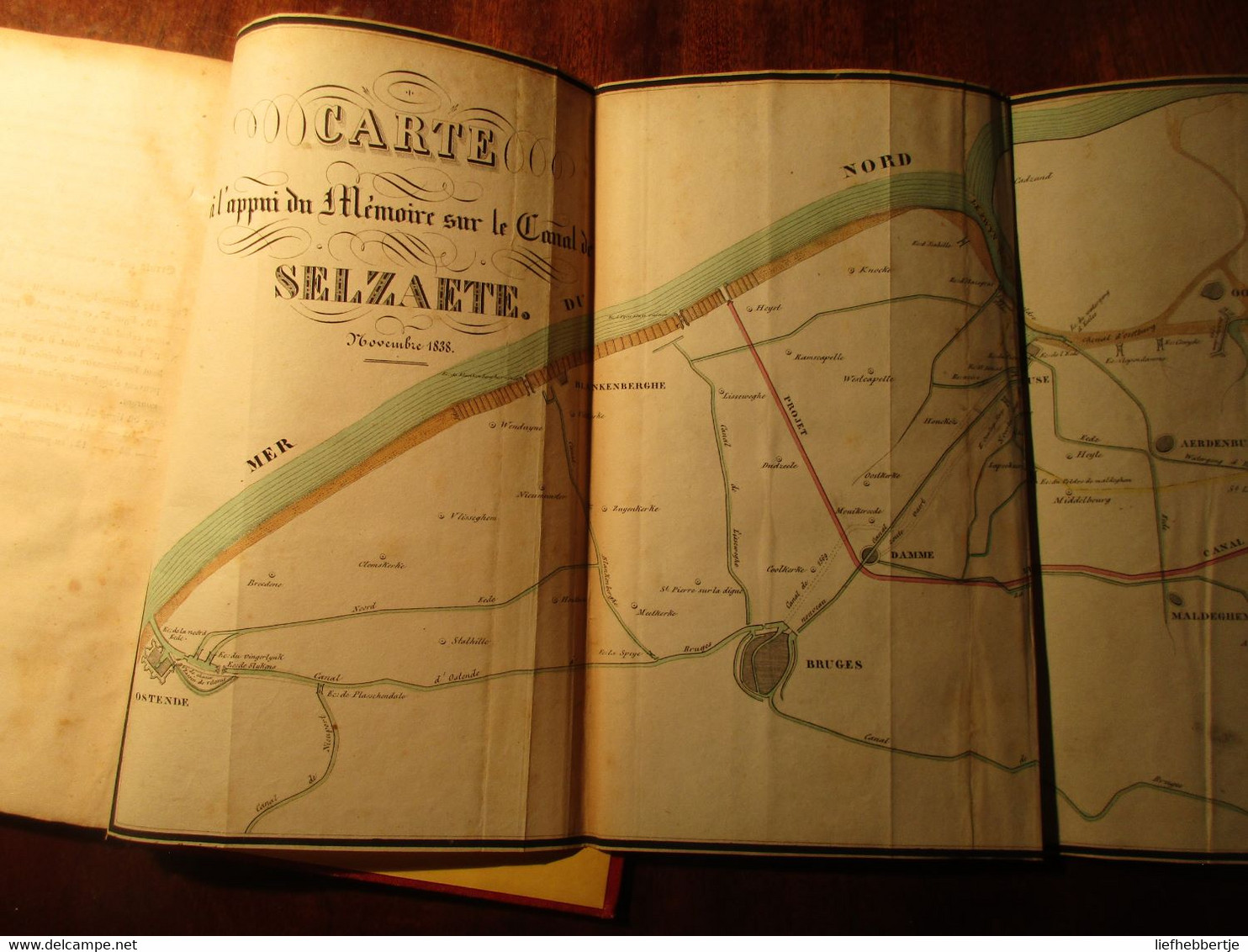 La construction du canal de Selzaete à la Mer du Nord - par J. Andries - 1838 - Zelzatekanaal Zelzate