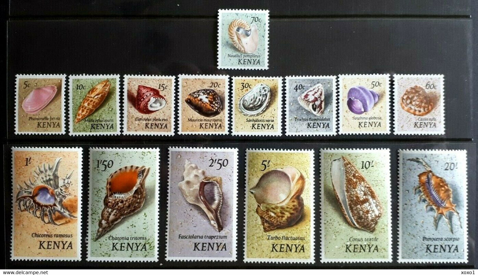 Kenya 1971 MiNr. 36 - 50  Kenia Shells Marine Life 15v MNH** 40,00 € - Kenya (1963-...)