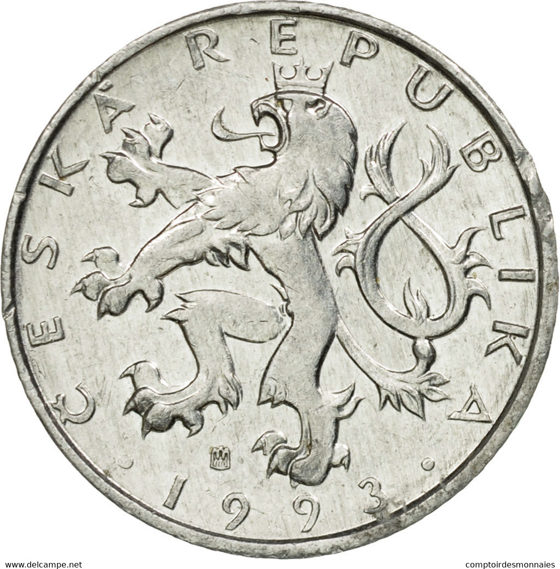 Monnaie, République Tchèque, 50 Haleru, 1993, TB+, Aluminium, KM:3.1 - Czech Republic