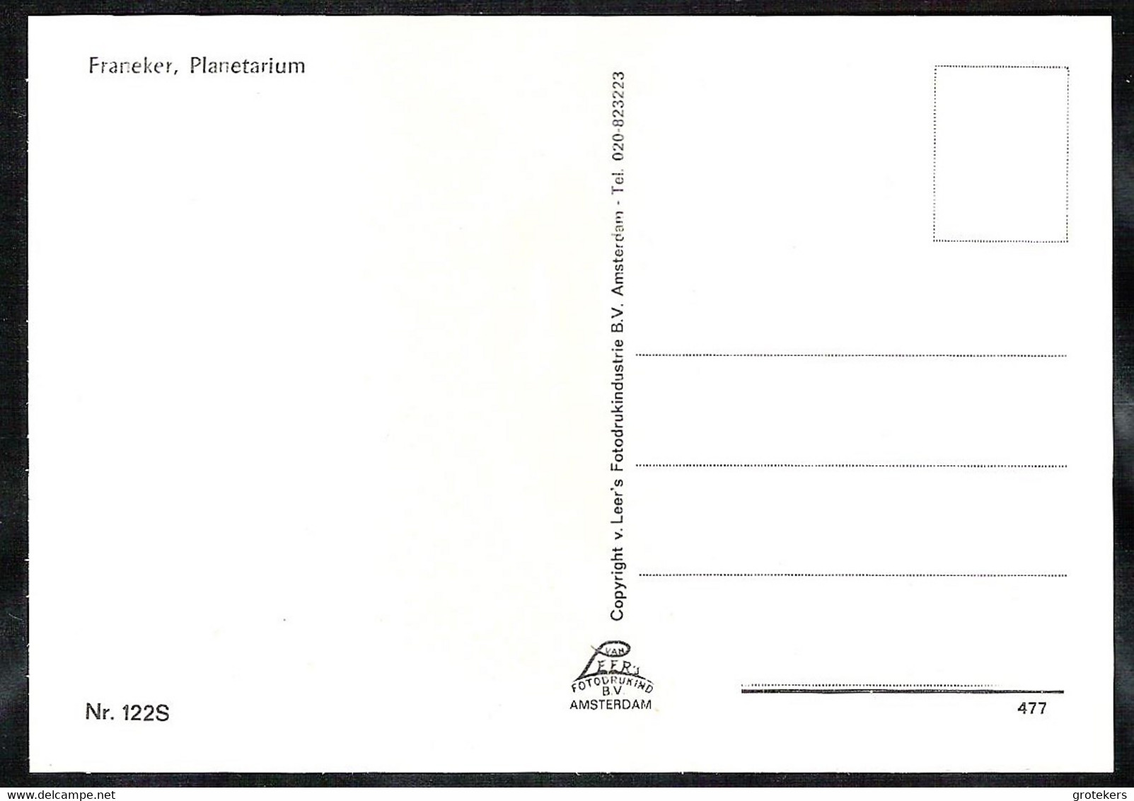 FRANEKER Planetarium 1977 - Franeker