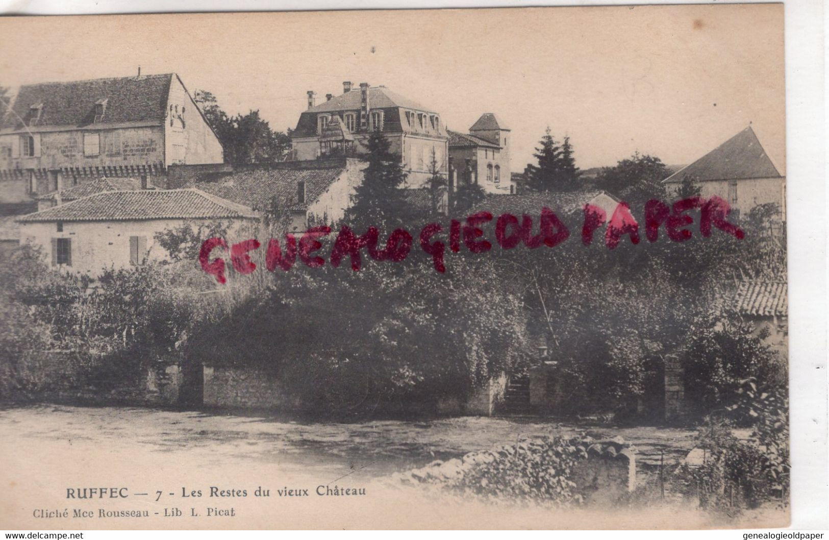 16- RUFFEC - LES RESTES DU VIEUX CHATEAU - EDITEUR ROUSSEAU - CHARENTE - Ruffec