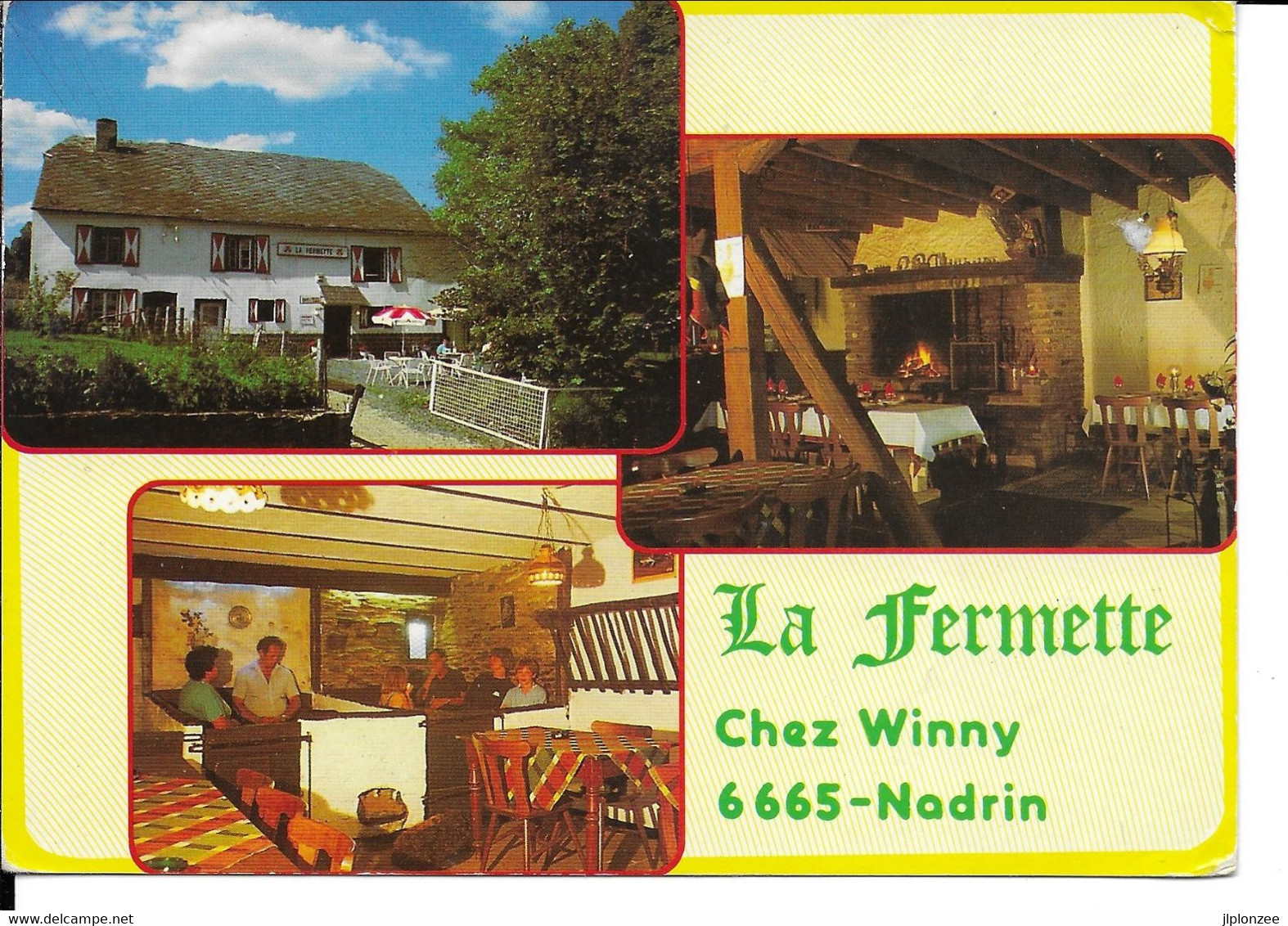NADRIN  La Fermette  Chez  Winny.  Carte Grand Format. - Houffalize