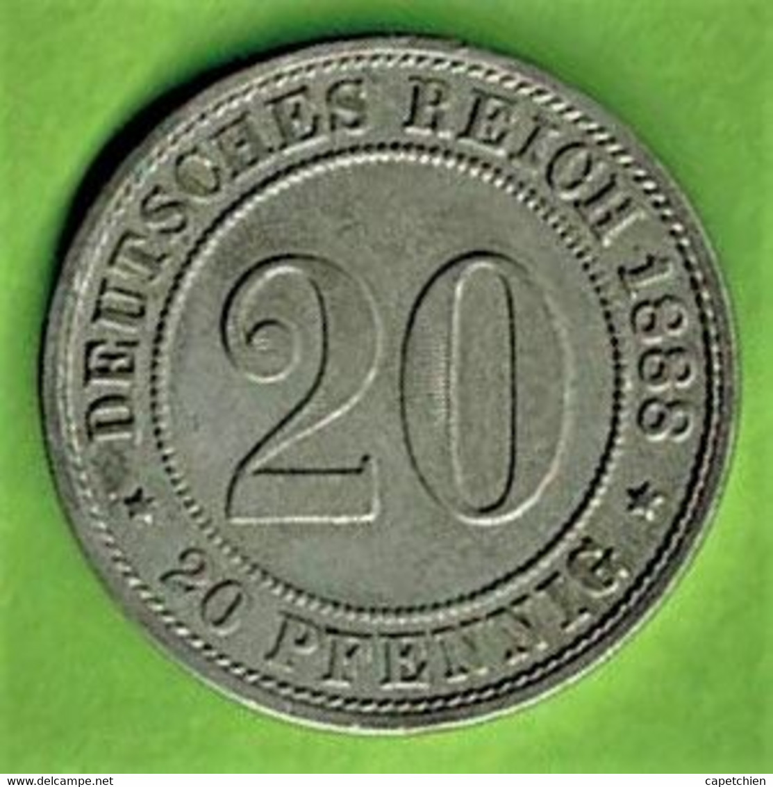 ALLEMAGNE / 20 PFENNIG  / 1888 F / SUP - 20 Pfennig