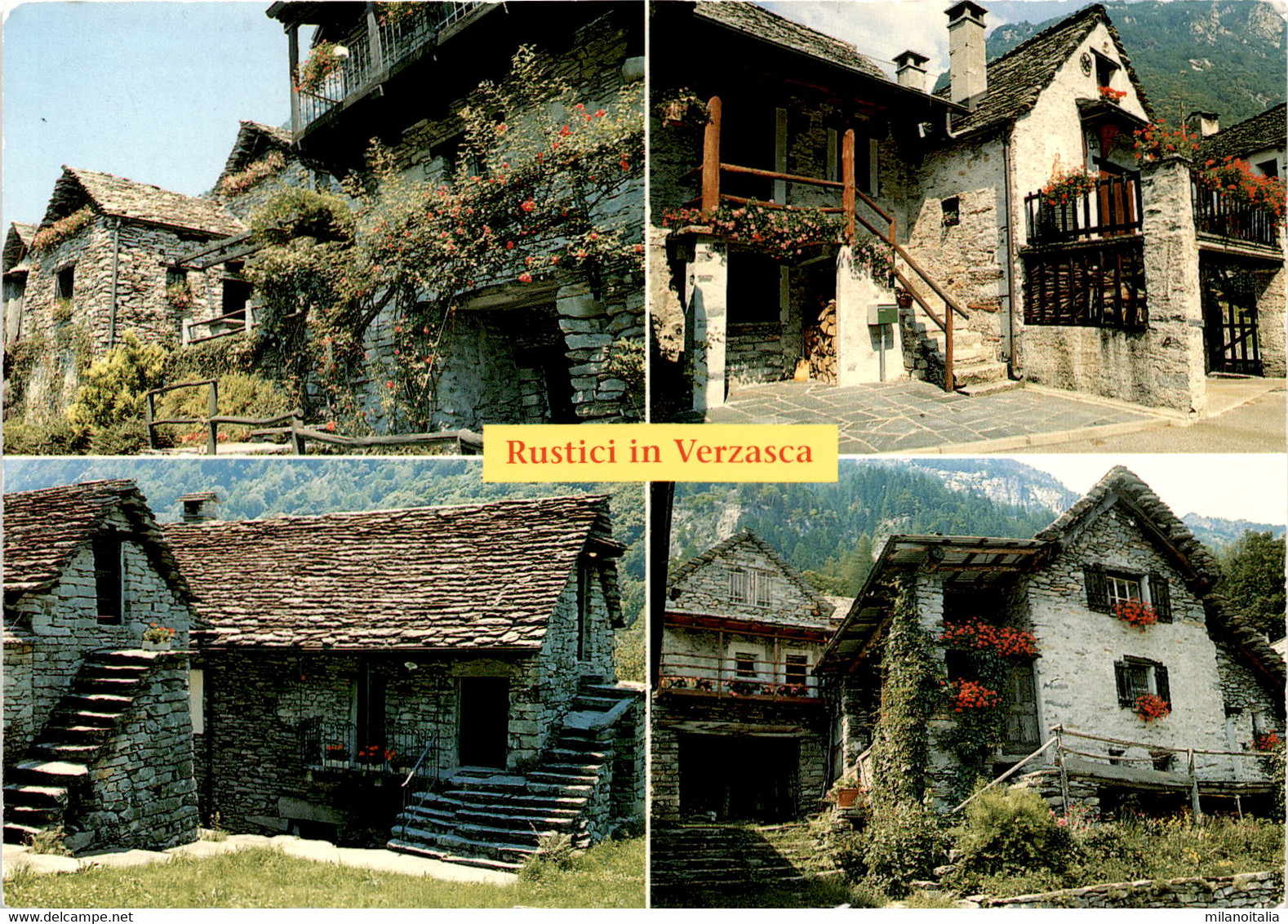 Rustici In Verzasca - 4 Bilder (2065) * 25. 8. 1995 - Verzasca