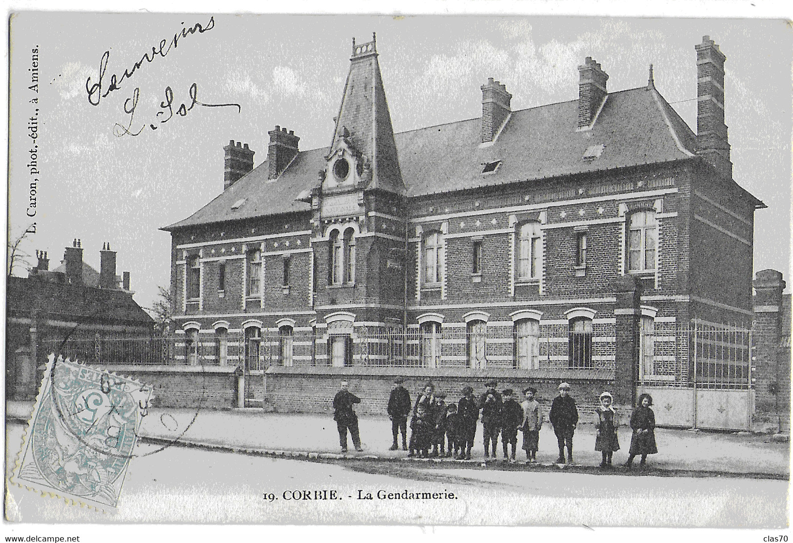 CORBIE - LA GENDARMERIE - BELLE ANIMATION - 1904 - Corbie