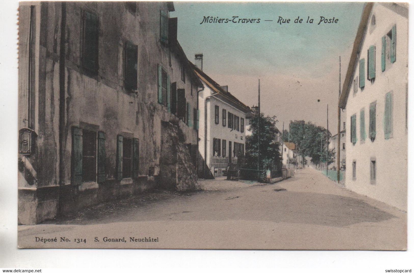 MÔTIERS-TRAVERS Rue De La Poste - Môtiers 