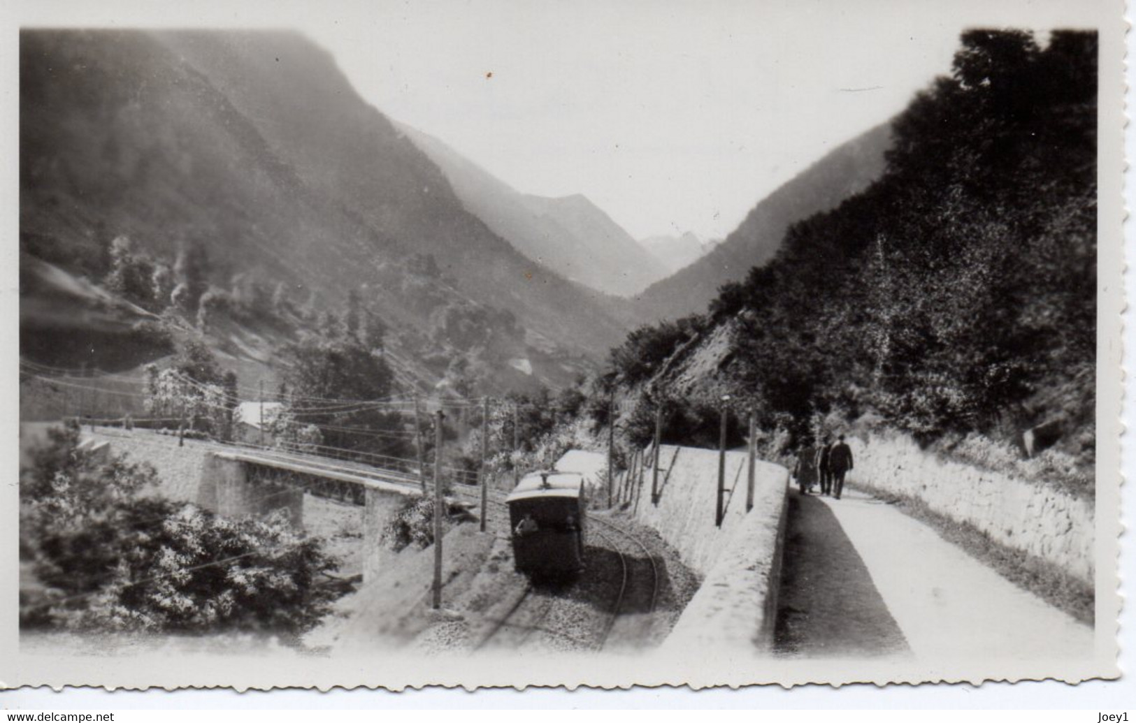 Photo Tramway Pierrefitte Cauterets La Raillère Format  9/13 - Lieux