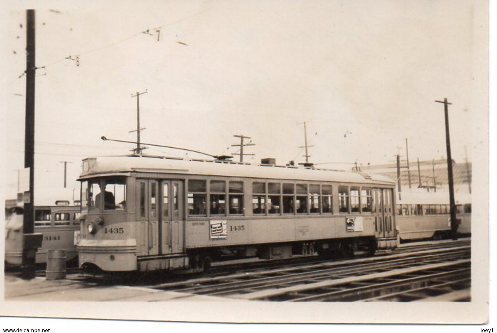 Photo  Tramway  Los Angeles 1956 Format  9/6 - Trains