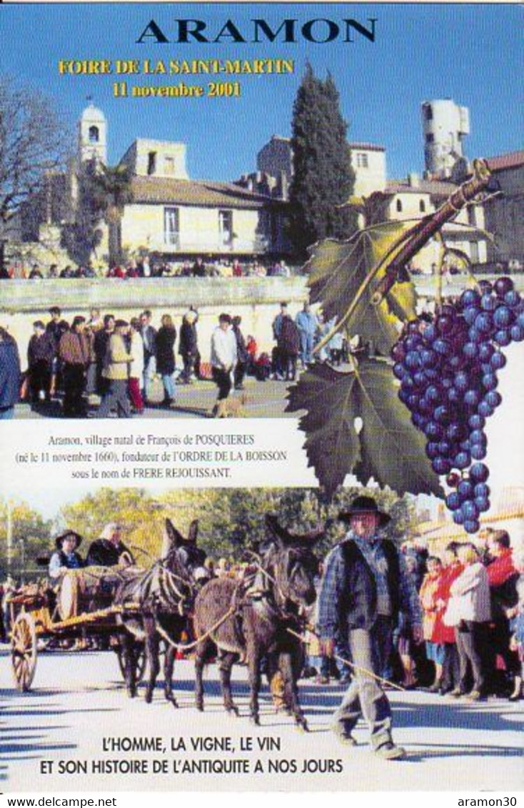 Aramon Foire De La Saint Martin 2001 La Vigne Et Le Vin - Aramon