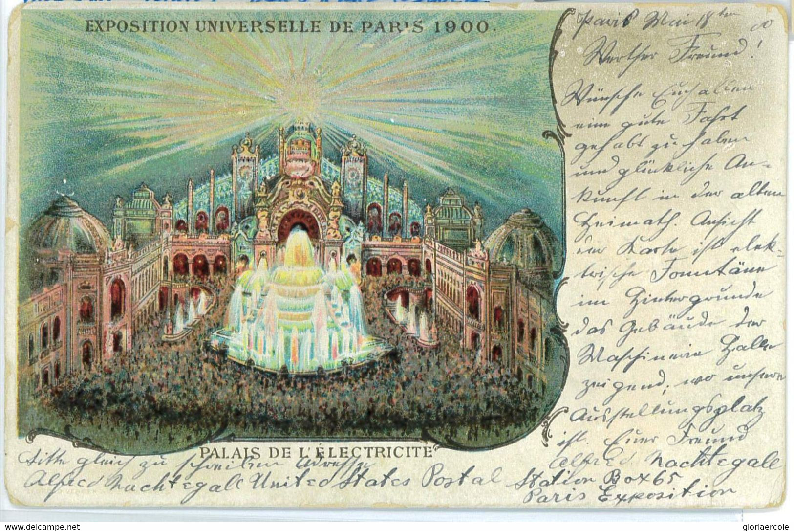 BK1873 - FRANCE - POSTAL HISTORY - RARE Olympic Games PARIS EXPO 1900  POSTMARK - Zomer 1900: Parijs